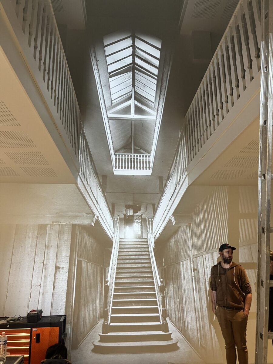 Projection de l'ancien bâtiment